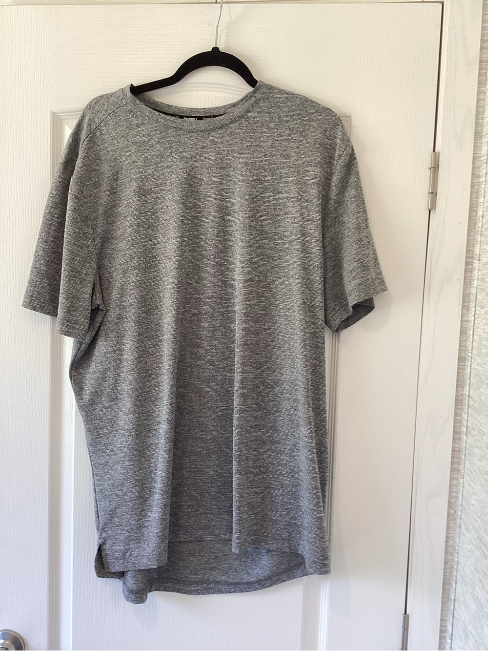 Russell Athletic Heather Gray Short Sleeve Crewneck Tee XL EUC